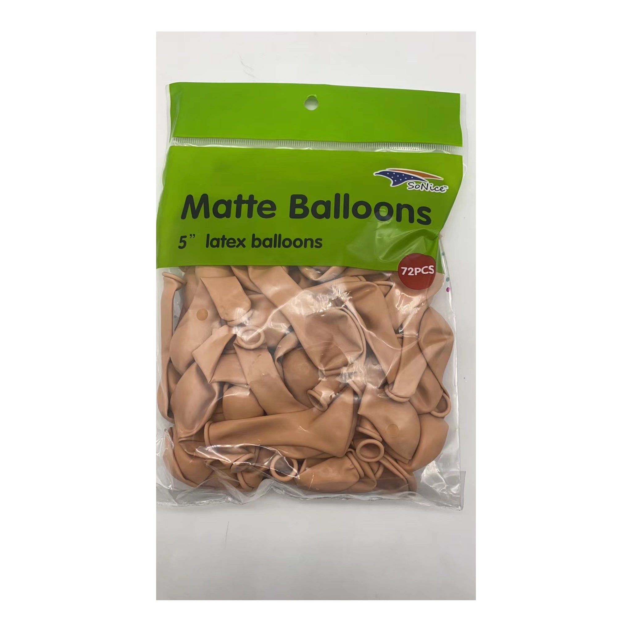 5" Balloon Matte Apricot 72 ct 96Bg/Cs